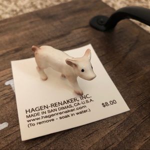 Ceramic Mini Pig Figurine